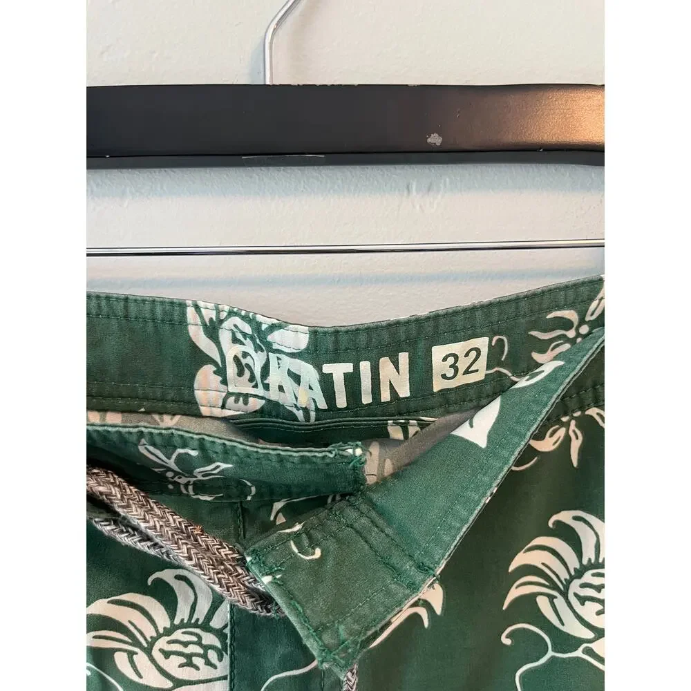 Men's KATIN Haiku Trunk Green Swim Trunks